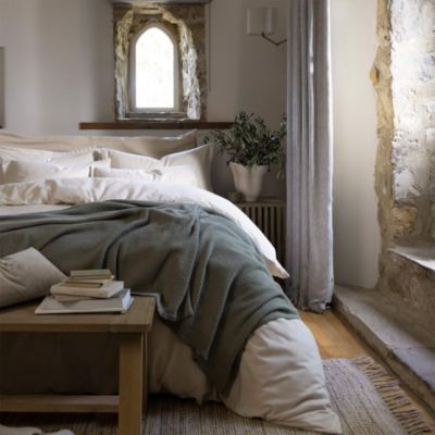 Flannel Marl Brushed Cotton Duvet Set