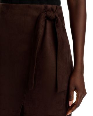 The Danica Faux Suede Skirt