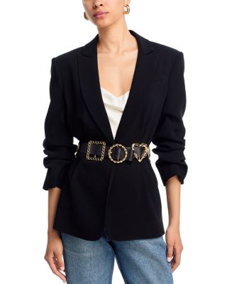Gold Belt Scrunched Cheyenne blazer