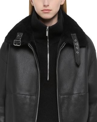 Reversible Shearling Bomber Jacket