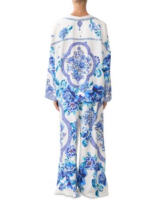 Silk Cropped Relaxed Shirt