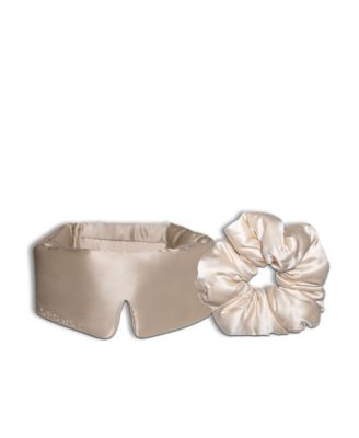  Silk Mask and Padded Scrunchie Set