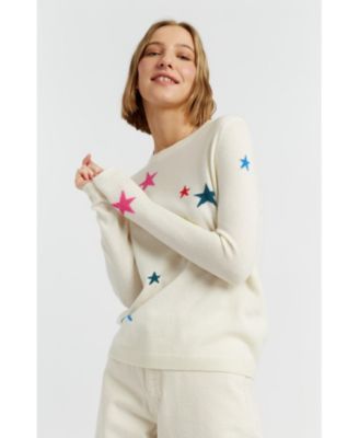  Women's Wool Cashmere Star Sweater