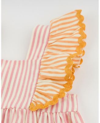 Girls' Amelia Cabana Ruffle Sleeve Dress - Baby, Little Kid