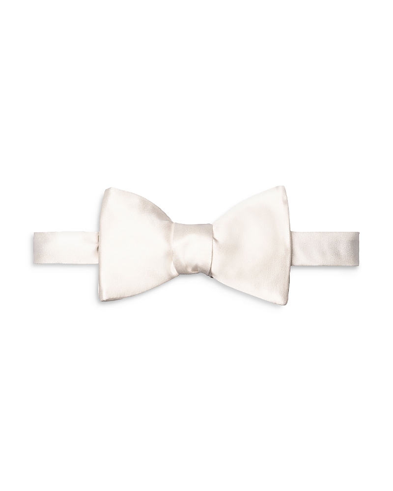 Eton Black Silk Satin Ready-tied Bow Tie In Brown