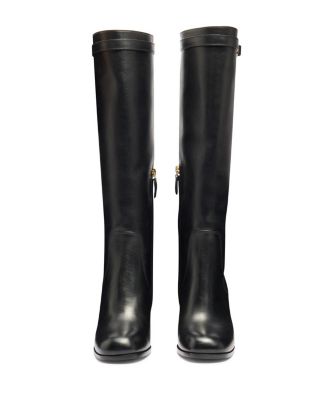  Women's Leather High-Heel Boot