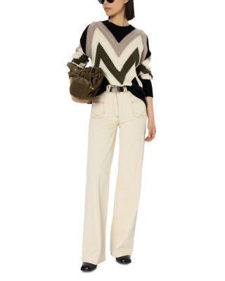 Elissa Wool Chevron Sweater