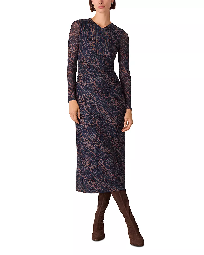 Whistles Devore Mesh Dress