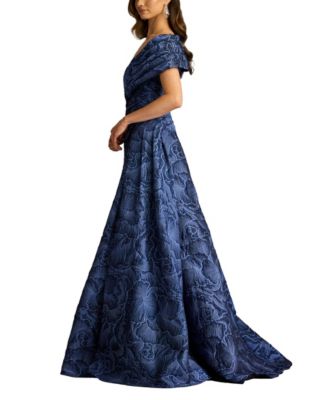 Durant Floral Jacquard Gown