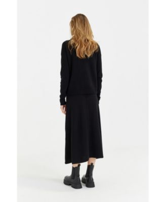 Women's Wool Cashmere Collared Sweater