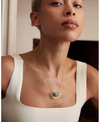 Sunrise Labradorite Pendant Necklace