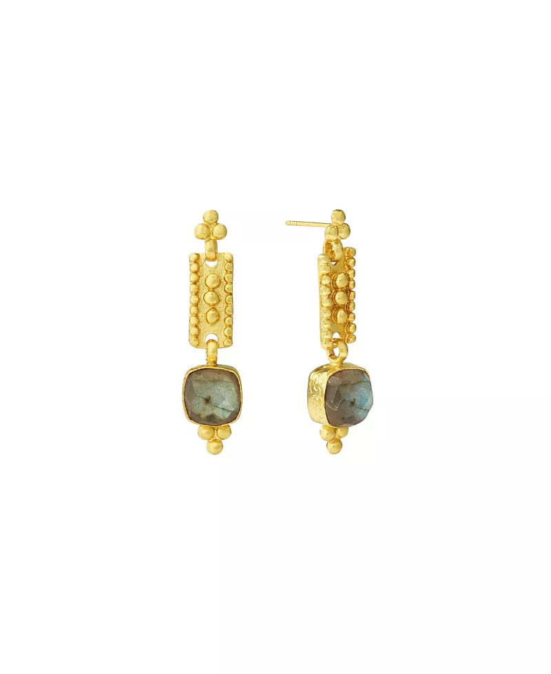 Ottoman Hands Shahrzad Labradorite Drop Earrings