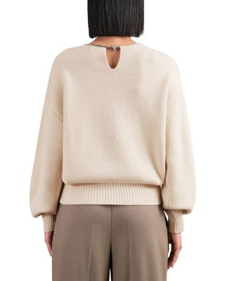 Nadia Necklace Trim Sweater