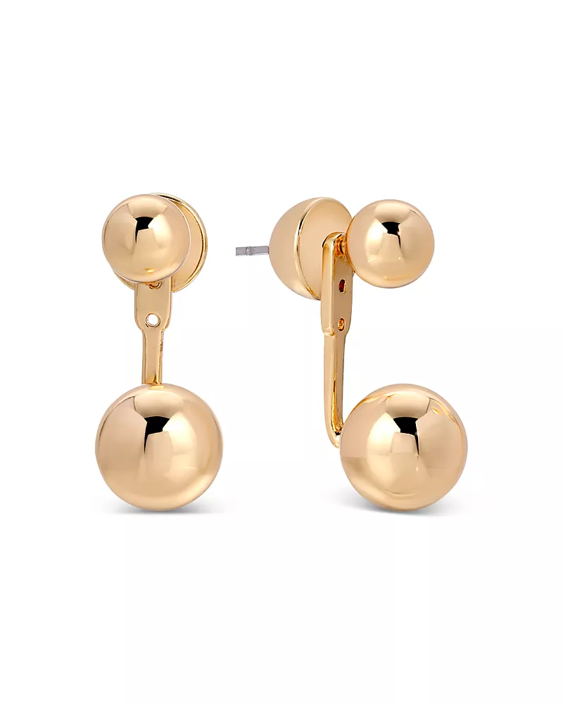 Ettika Bubble Front & Back Earrings