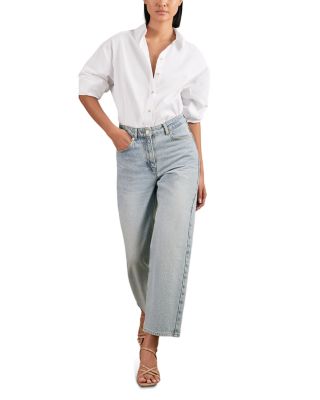 Selin Straight Leg Jeans in Pale Blue