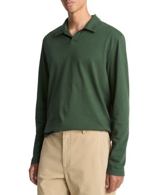 Garment Dyed Long Sleeve Polo