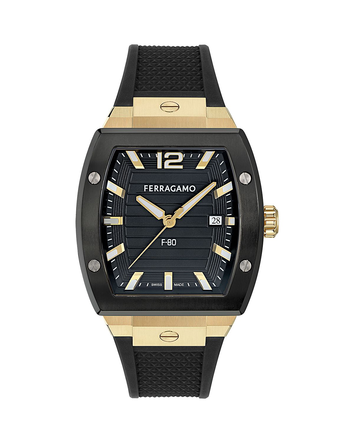 Ferragamo F-80 Tonneau Watch, 42 x 41.8mm