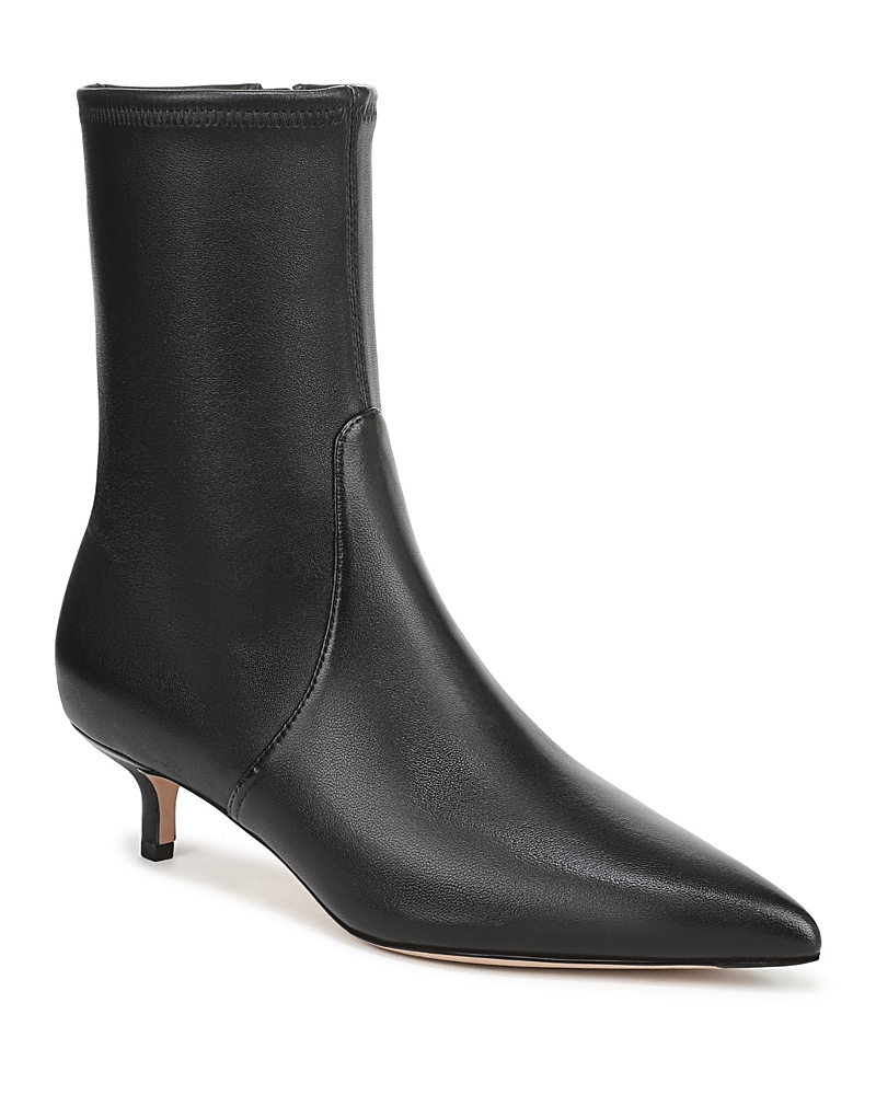 Veronica Beard Lisa 45 Stretch Kitten Heel Bootie In Black