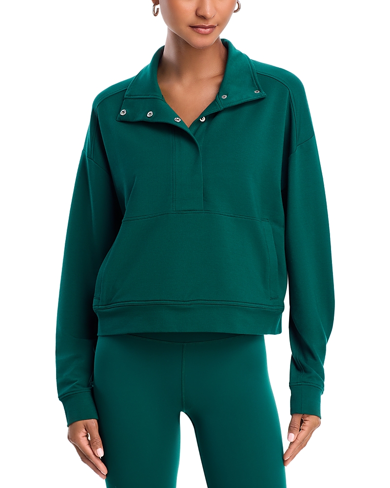 Aqua Everywhere Henley Sweatshirt - Exclusive In Green
