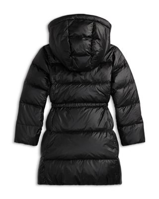 Girls' Down Hooded Long Jacket - Big Kid