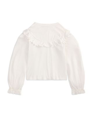 Girls' Ruffled Cotton Modal Top - Big Kid
