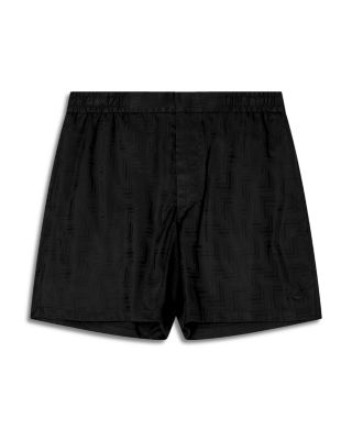 Zig Zag Jacquard Motif Bermuda Shorts