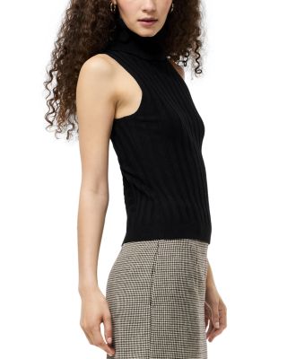 Padma Fine Knit Turtleneck Tank Top