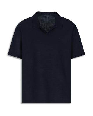 Icon Open Collar Wool Polo Shirt