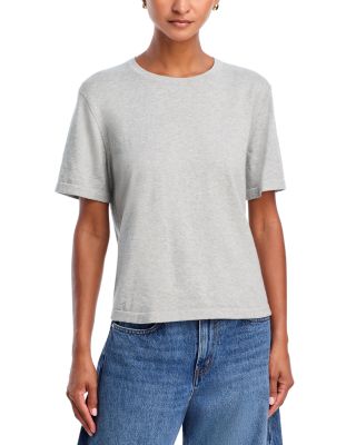 Cotton and Cashmere Short Sleeve Tee