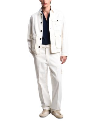 Jersey Knit Polo Sweater