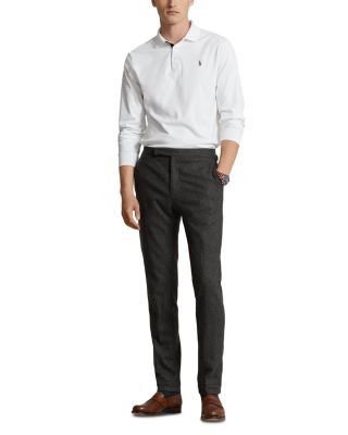 Classic Fit Soft Cotton Long-Sleeve Polo Shirt