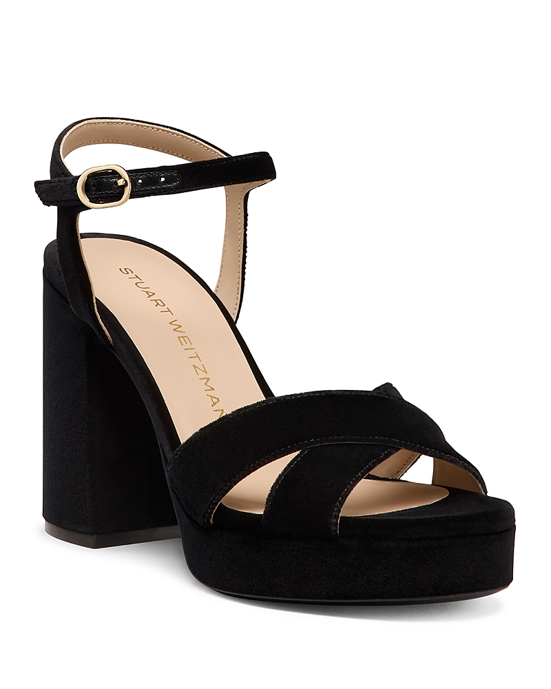 Stuart Weitzman Dayna Platform Sandal In Black