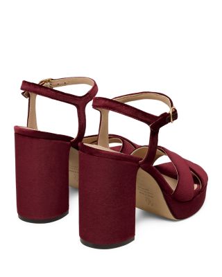Women's Dayna Velvet Platform Sandals