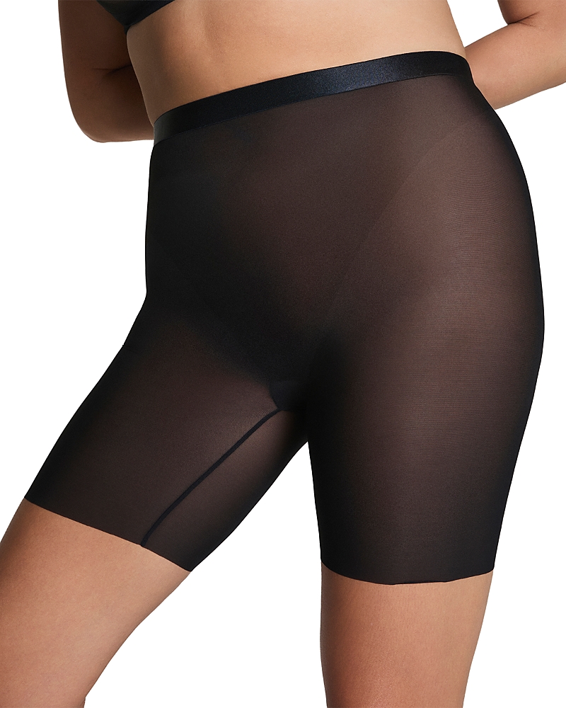 Spanx Mid Thigh Shorts In Black