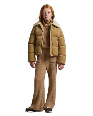 Girls' Cotton Corduroy Down Jacket - Little Kid