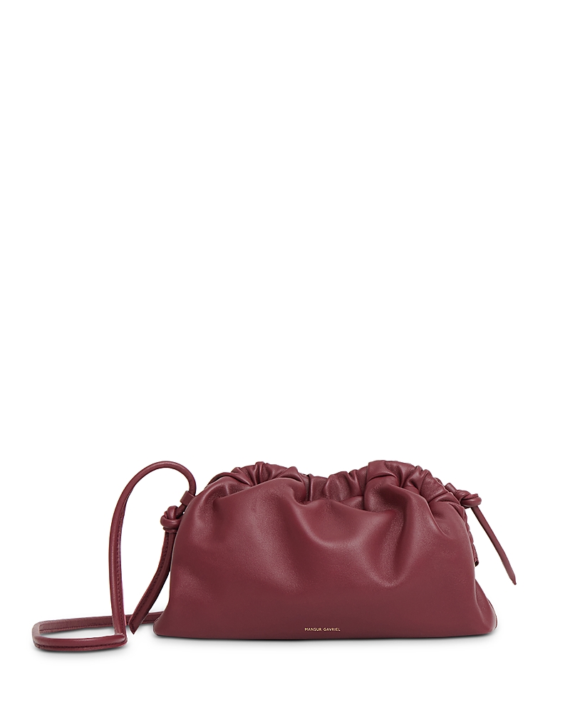Mansur Gavriel Mini Cloud Clutch In Burgundy