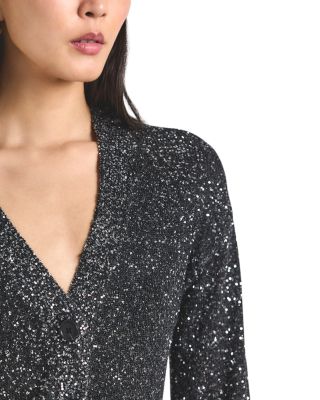Kalena Sequin Plated Cardigan