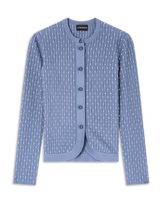 Textured Striped Cardigan