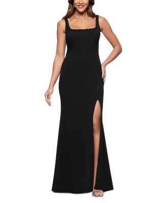 Scuba Sleeveless Gown - Exclusive