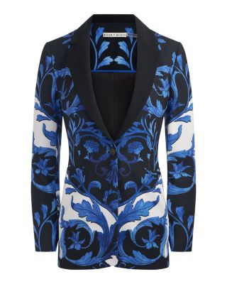 Breann Fitted Long Printed Blazer