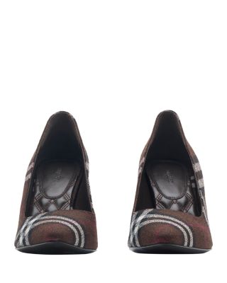 Women&#39;s Check Dame Pumps