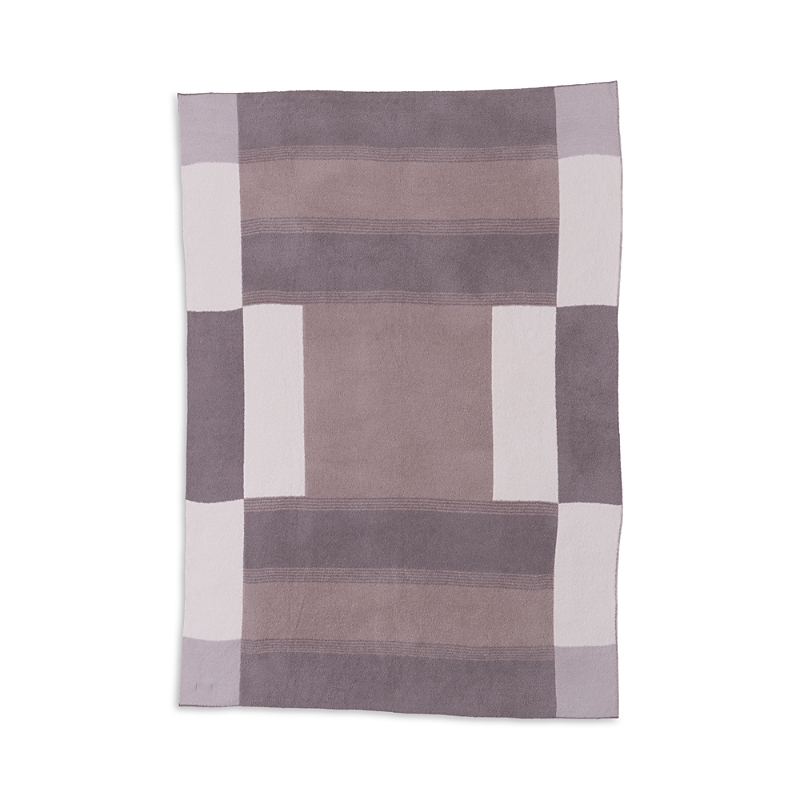 Barefoot Dreams Cozychic Costa Block Throw In Purple