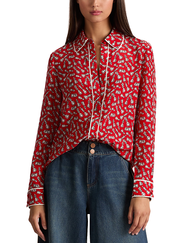 Alice And Olivia Willa Silk Blouse
