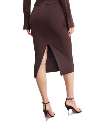 Matte Jersey Midi Pencil Skirt