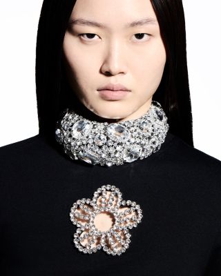 Crystal Flower Cropped Tee