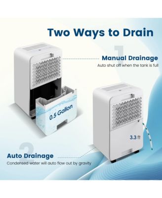  Portable 32 Pints/Day Dehumidifier for Home Basement with 3 Modes
