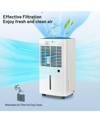  24 Pints 1500 Sq. Ft Portable Dehumidifier For Medium To Large Spaces