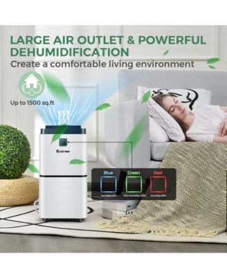  30 Pints 1500 Sq. Ft Dehumidifier For Medium To Large Room with Indicator