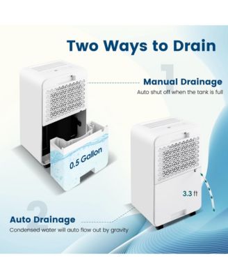 Portable 32 Pints/Day Dehumidifier for Home Basement with 3 Modes