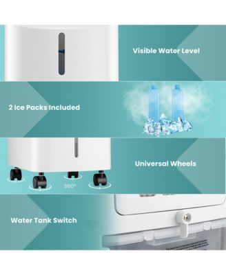  4-in-1 Evaporative Air Cooler with Fan & Humidifier